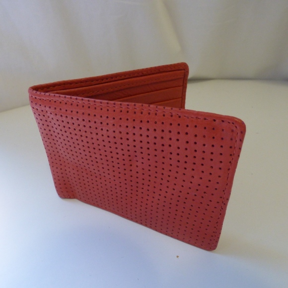NWOT Perf Leather Bi-Fold Wallet - Picture 3 of 5